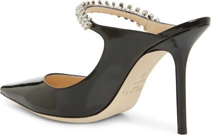 Bing Crystal Embellished Patent Mule - Image 2