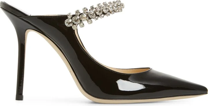 Bing Crystal Embellished Patent Mule - Image 3