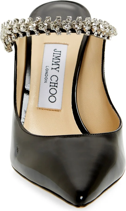 Bing Crystal Embellished Patent Mule - Image 4
