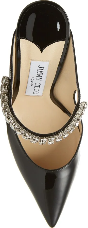Bing Crystal Embellished Patent Mule - Image 5