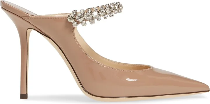 Bing Crystal Embellished Patent Mule - Image 3