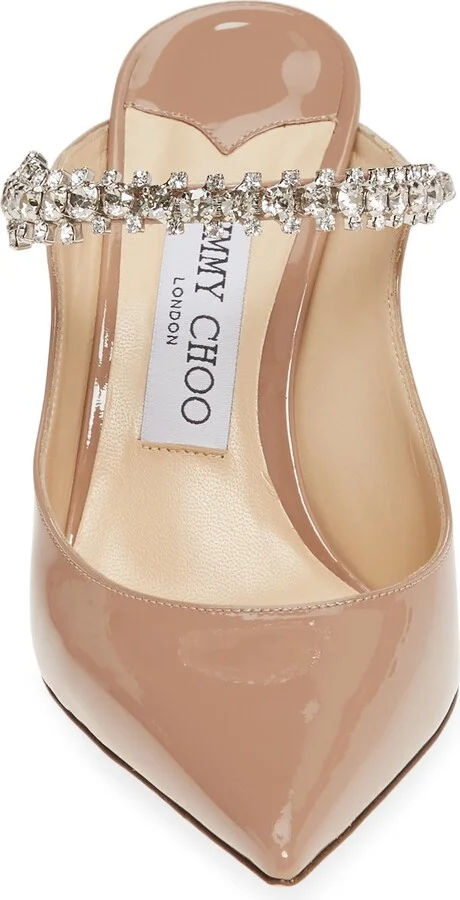 Bing Crystal Embellished Patent Mule - Image 4