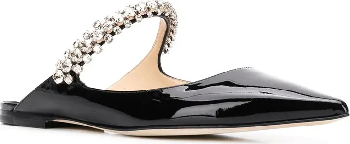 Bing crystal-embellished pointed mules - Image 2