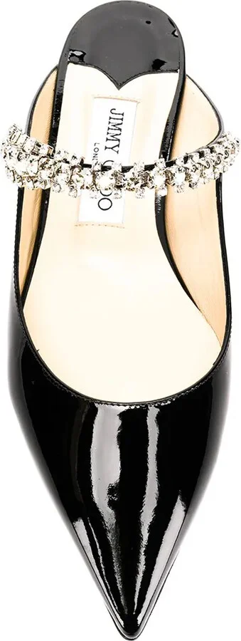 Bing crystal-embellished pointed mules - Image 4