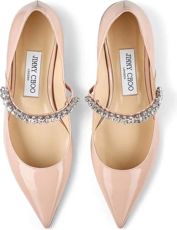 Bing crystal-strap ballerina shoes - Image 4