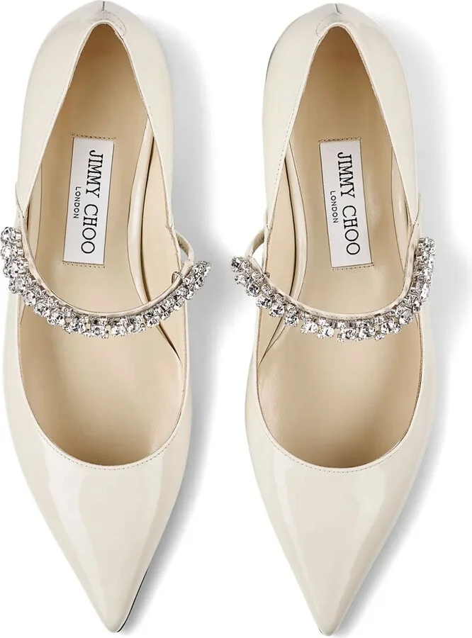 Bing crystal-strap ballerina shoes - Image 4