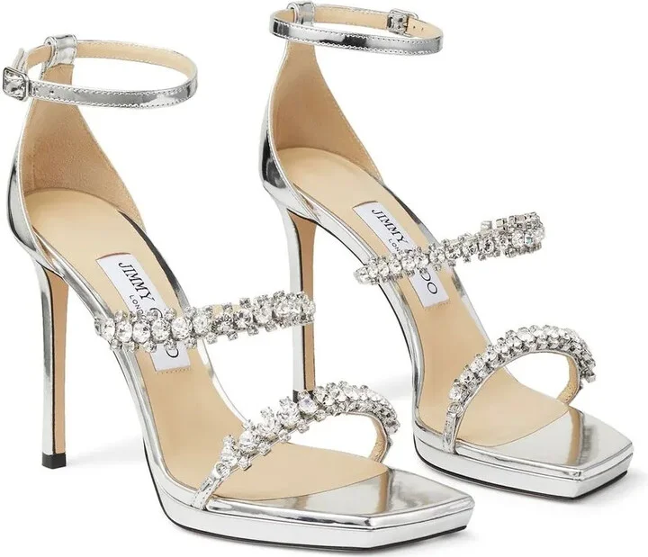 Bing metallic 105mm sandals - Image 2