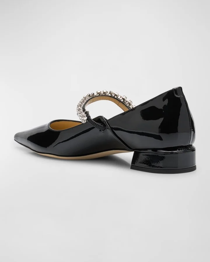 Bing Patent Crystal-Strap Ballerina Flats - Image 4