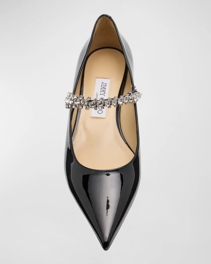 Bing Patent Crystal-Strap Ballerina Flats - Image 5