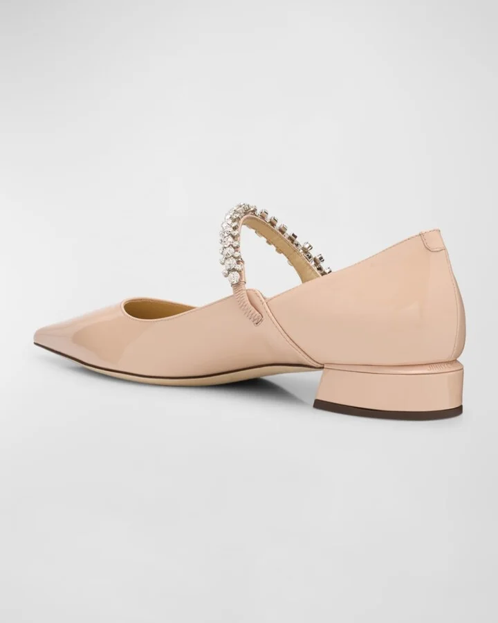 Bing Patent Crystal-Strap Ballerina Flats - Image 5