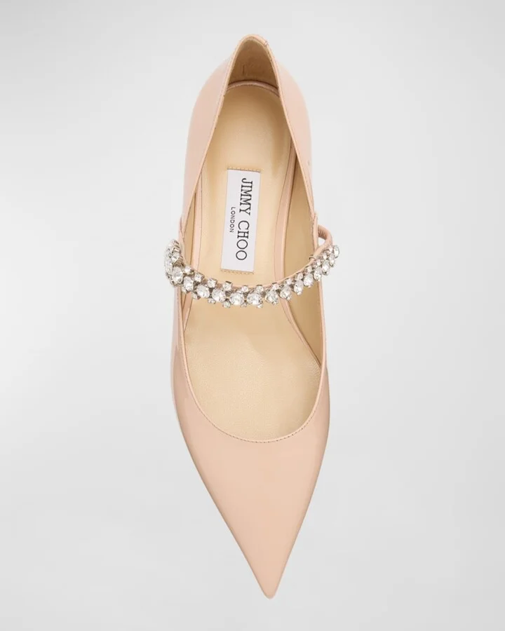 Bing Patent Crystal-Strap Ballerina Flats - Image 10