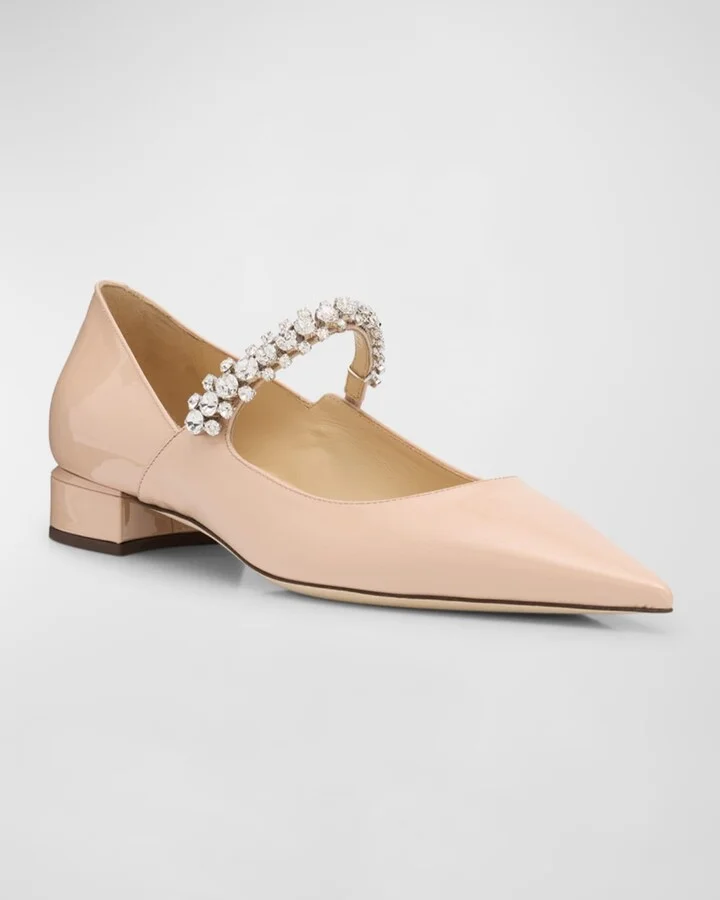 Bing Patent Crystal-Strap Ballerina Flats - Image 11