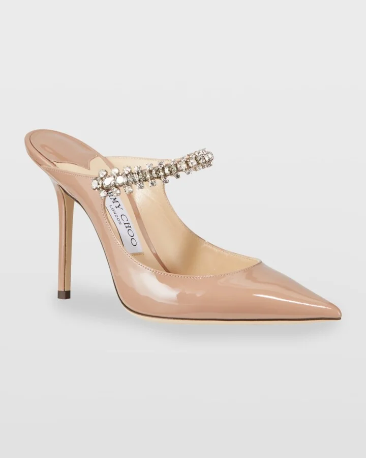 Bing Patent Crystal-Strap High-Heel Pumps - Image 2