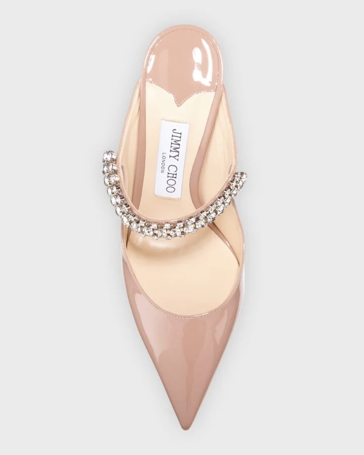 Bing Patent Crystal-Strap High-Heel Pumps - Image 4