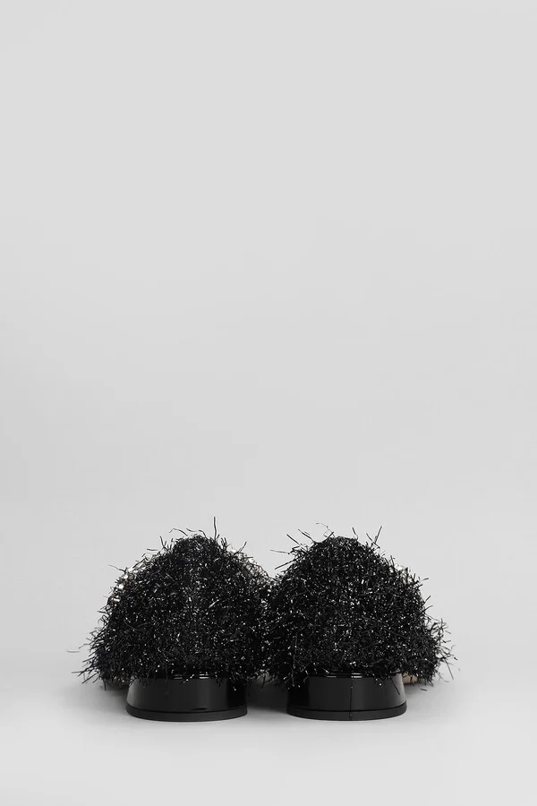 Bing Pump Flat Ballet Flats In Black Laminate - Image 4