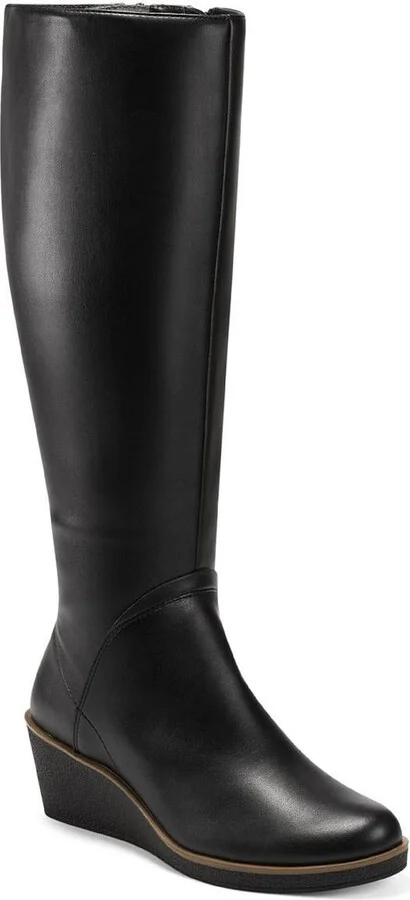 Binocular Womens Suede Cold-Weather Knee-High Boots