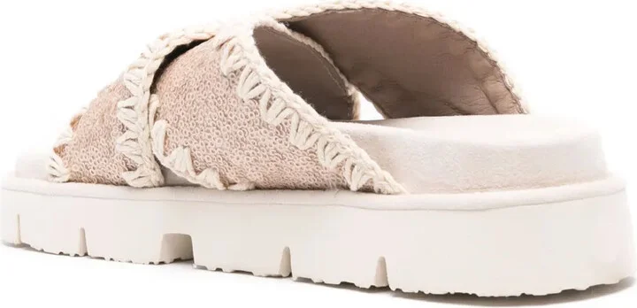Bio Criss-Cross sequin-embellished sandals - Image 3