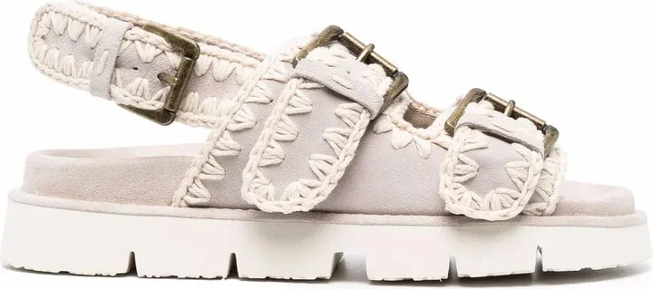 Bio crochet-stitch sandals