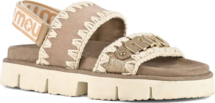 Bio Sandal Back Strap Suede & Leather - Image 2