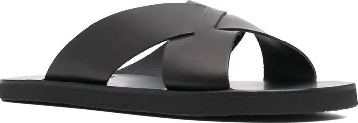 Bios cross-strap leather slides - Image 2