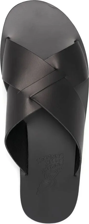 Bios cross-strap leather slides - Image 4