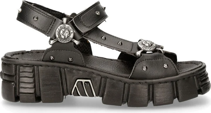 BIOS120-V1 Metallic Vegan Leather Sandals