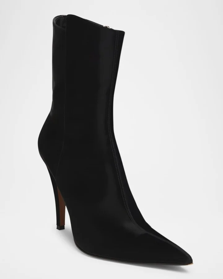 Birdee Jersey Coated Stiletto Booties - Image 3