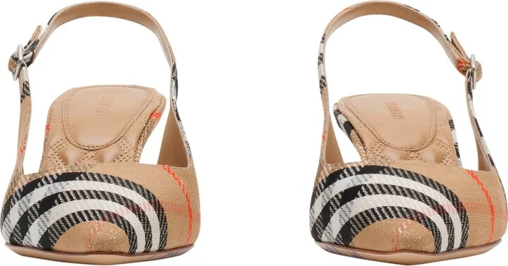 Birdie Check Pointed Toe Slingback Sandal - Image 2