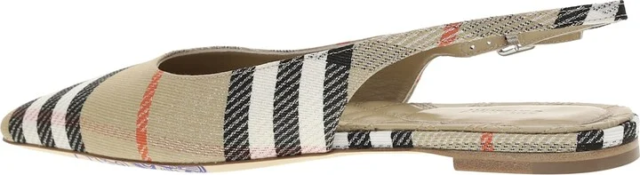 Birdie Check Slingback Ballerinas - Image 3