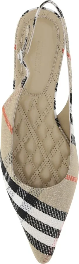 Birdie Check Slingback Ballerinas - Image 4