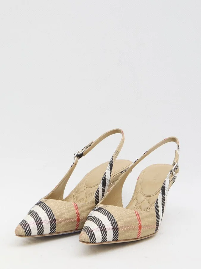 Birdie Check Slingback Pumps - Image 2