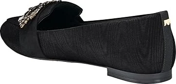 Birdies Blackbird Fabric Flat Women's Flat Shoes Black Moire Brooch : 10.5 M, Polyester/Textile - Image 4