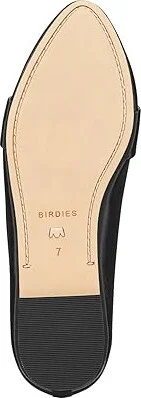 Birdies Blackbird Leather Flat Women's Flat Shoes Licorice : 10 M - Image 3