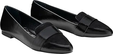 Birdies Blackbird Leather Flat Women's Flat Shoes Licorice : 10 M