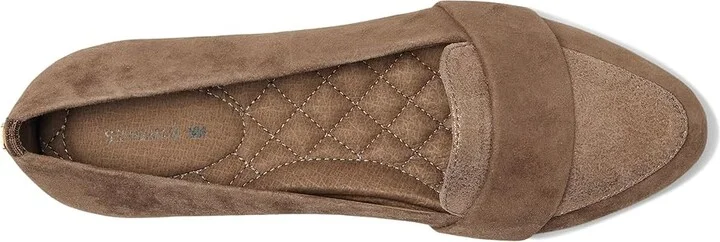 Birdies Blackbird Suede Flat Women's Flat Shoes Oak Shimmer : 7 M, Leather/Suede - Image 2