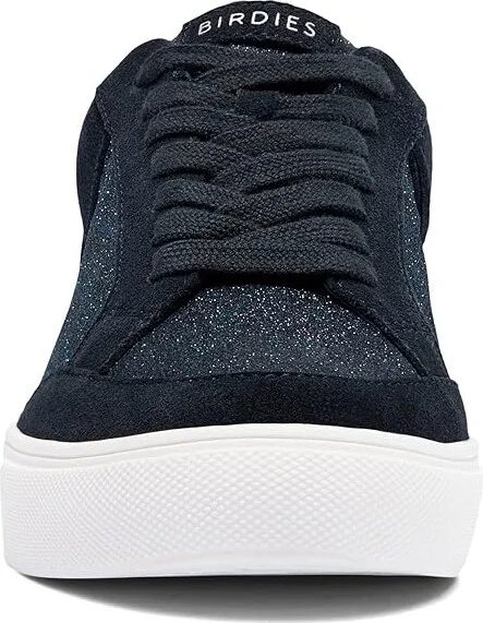 Birdies Cardinal Sneaker Women's Shoes Navy Suede Shimmer : 6.5 M - Image 6