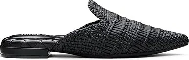 Birdies Dove Woven Mule Women's Slippers Black : 6 M, Leather - Image 6