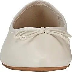 Birdies Goldfinch Leather Flat Women's Shoes Ecru Leather : 5.5 M, Nappa - Image 5