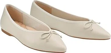 Birdies Goldfinch Leather Flat Women's Shoes Ecru Leather : 5.5 M, Nappa