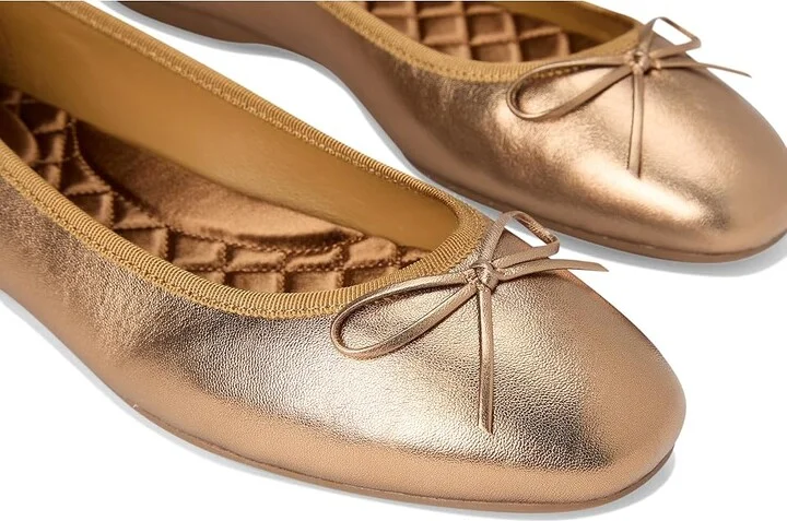 Birdies Hummingbird Leather Flat Women's Shoes Vintage Gold : 5.5 M, Leather/Nappa/Rubber - Image 7