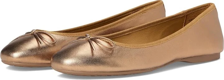 Birdies Hummingbird Leather Flat Women's Shoes Vintage Gold : 5.5 M, Leather/Nappa/Rubber