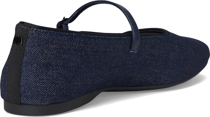 Birdies Hummingbird Mary Jane Fabric Flat Women's Shoes Denim : 9 M, Cotton - Image 4