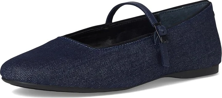 Birdies Hummingbird Mary Jane Fabric Flat Women's Shoes Denim : 9 M, Cotton - Image 5