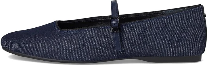 Birdies Hummingbird Mary Jane Fabric Flat Women's Shoes Denim : 9 M, Cotton - Image 6