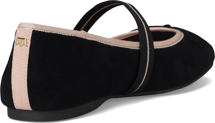 Birdies Hummingbird Mary Jane Suede Flat Women's Shoes Black : 5 M - Image 4