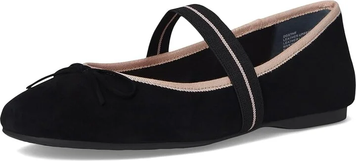 Birdies Hummingbird Mary Jane Suede Flat Women's Shoes Black : 5 M - Image 5