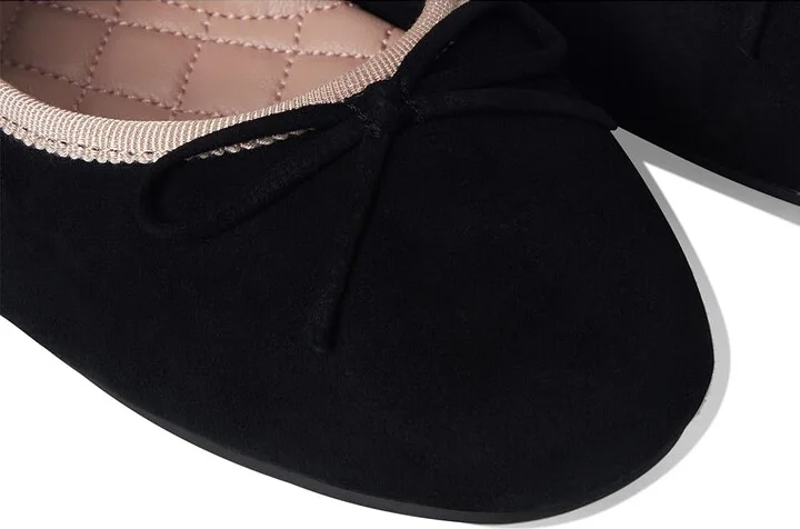 Birdies Hummingbird Mary Jane Suede Flat Women's Shoes Black : 5 M - Image 7