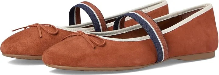 Birdies Hummingbird Mary Jane Suede Flat Women's Shoes Rum : 5.5 M