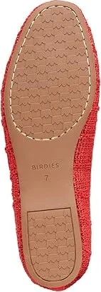 Birdies Hummingbird Raffia Flat Women's Shoes Red : 10 M, Leather - Image 3