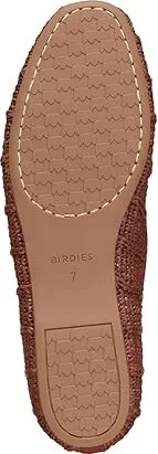 Birdies Hummingbird Raffia Flat Women's Shoes Walnut : 6.5 M, Leather - Image 3